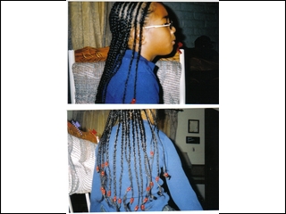 cornrows with beads