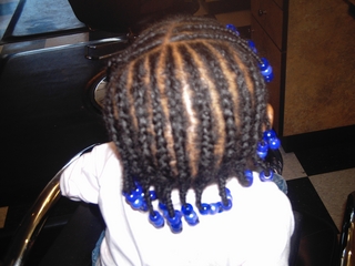 Cornrows and Beads I did