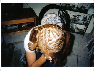 Cornrow in the crown I did
