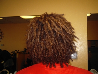 interlock dreads I put into his hair.