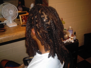 braided dreadlocks I did